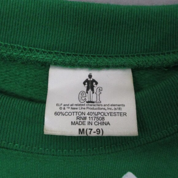 Elf Ugly Sweater Christmas Crew Neck With Working Lights Green Men Size | M - Picture 6 of 11